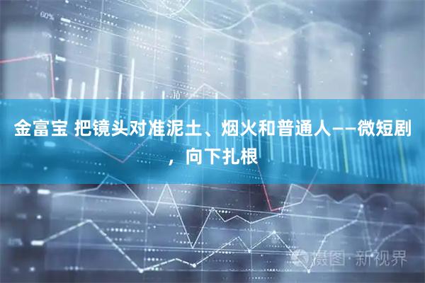 金富宝 把镜头对准泥土、烟火和普通人——微短剧，向下扎根